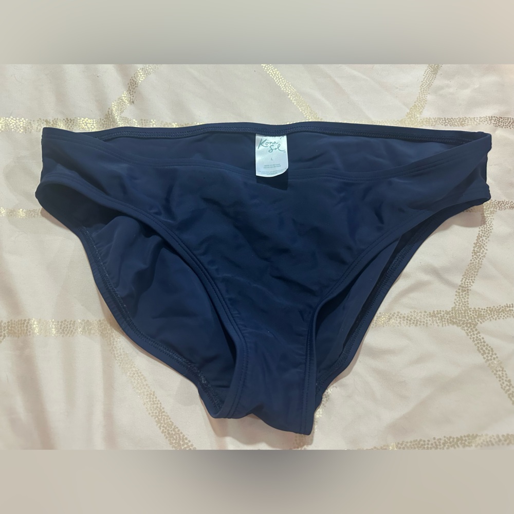 Kona Sol Navy Halter Bikini Two-Piece - GUC - Picture 4 of 6